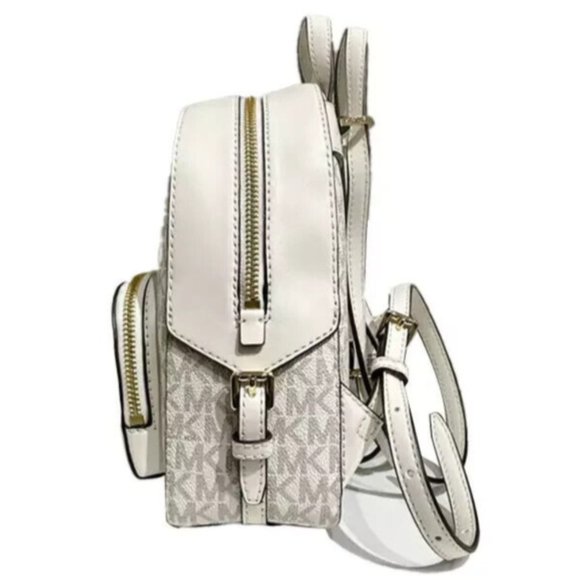 New Michael Kors Jaycee Extra-Small Convertible Backpack Light Cream Multi - Picture 2 of 3